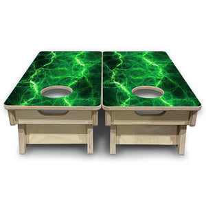 Lightning - Mini Cornhole Board Set (12" x 24") with 8 Mini Bags