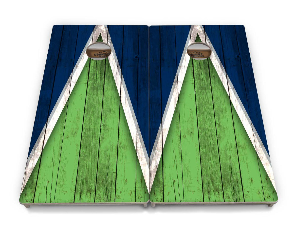 Team Color Triangle Cornhole Boards – Tournament Series