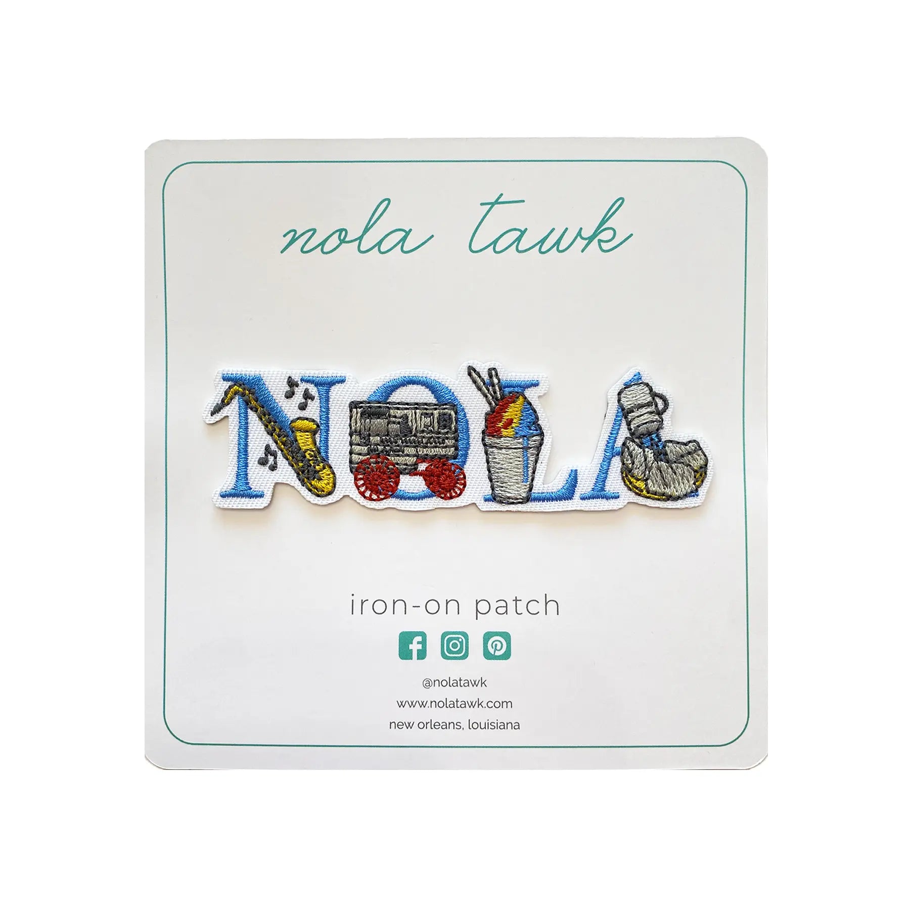 Little Nola Iron-On Patch Nola Tawk