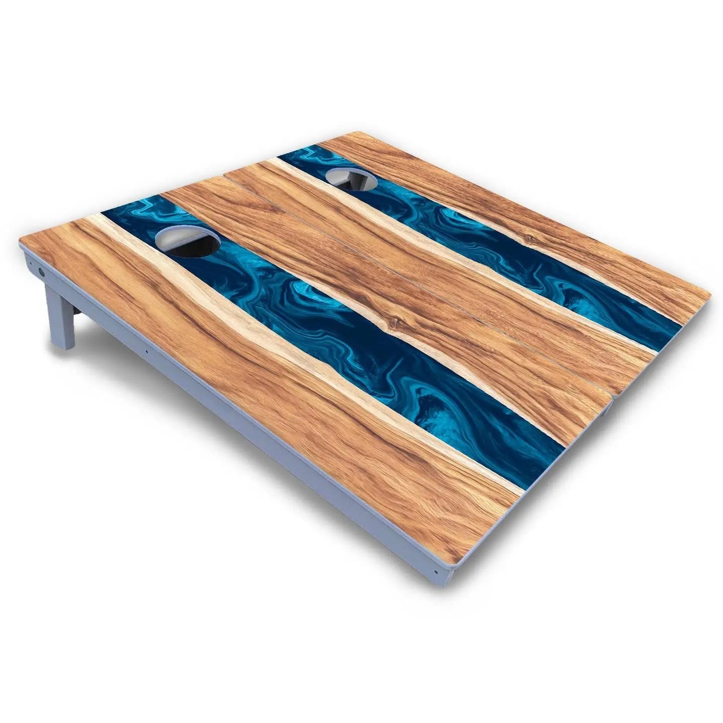 Live Edge River Cornhole Boards - All Weather Series Cornhole Solutions