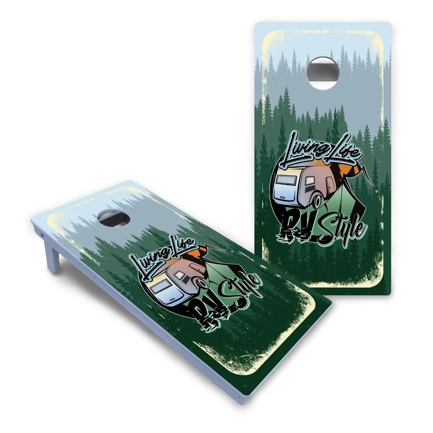 Living Life RV Style Cornhole Boards - All Weather Series Cornhole Solutions