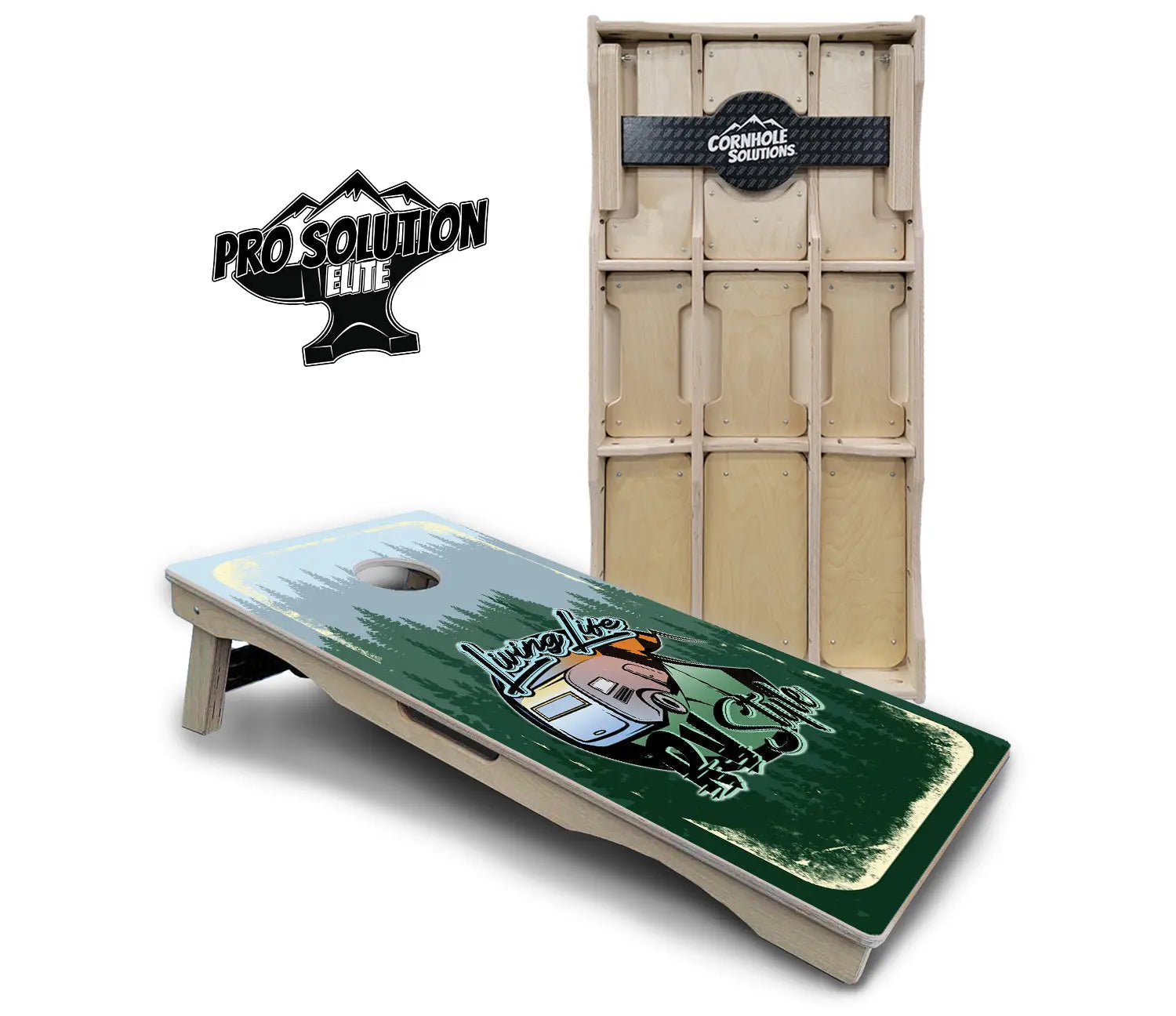 Living Life RV Style Cornhole Boards - Pro Solution Elite Series Cornhole Solutions