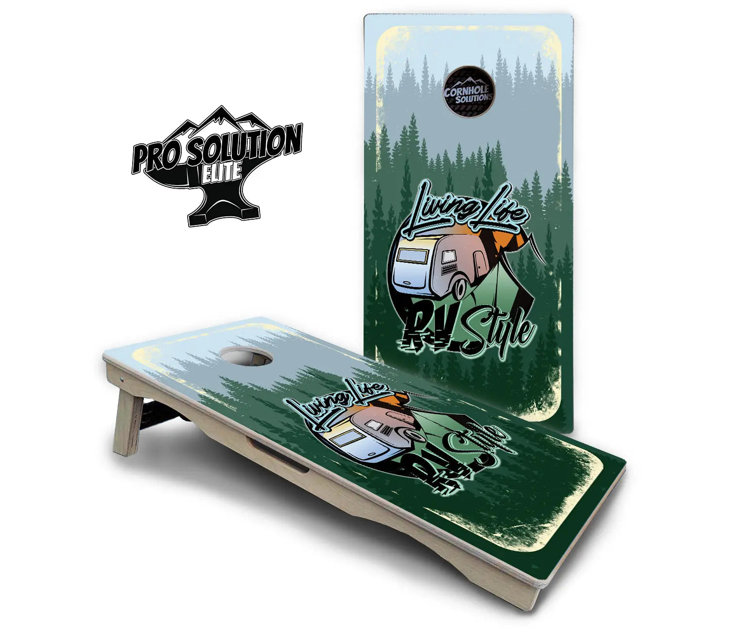 Living Life RV Style Cornhole Boards - Pro Solution Elite Series Cornhole Solutions