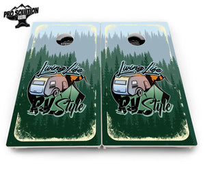 Living Life RV Style Cornhole Boards - Pro Solution Elite Series Cornhole Solutions