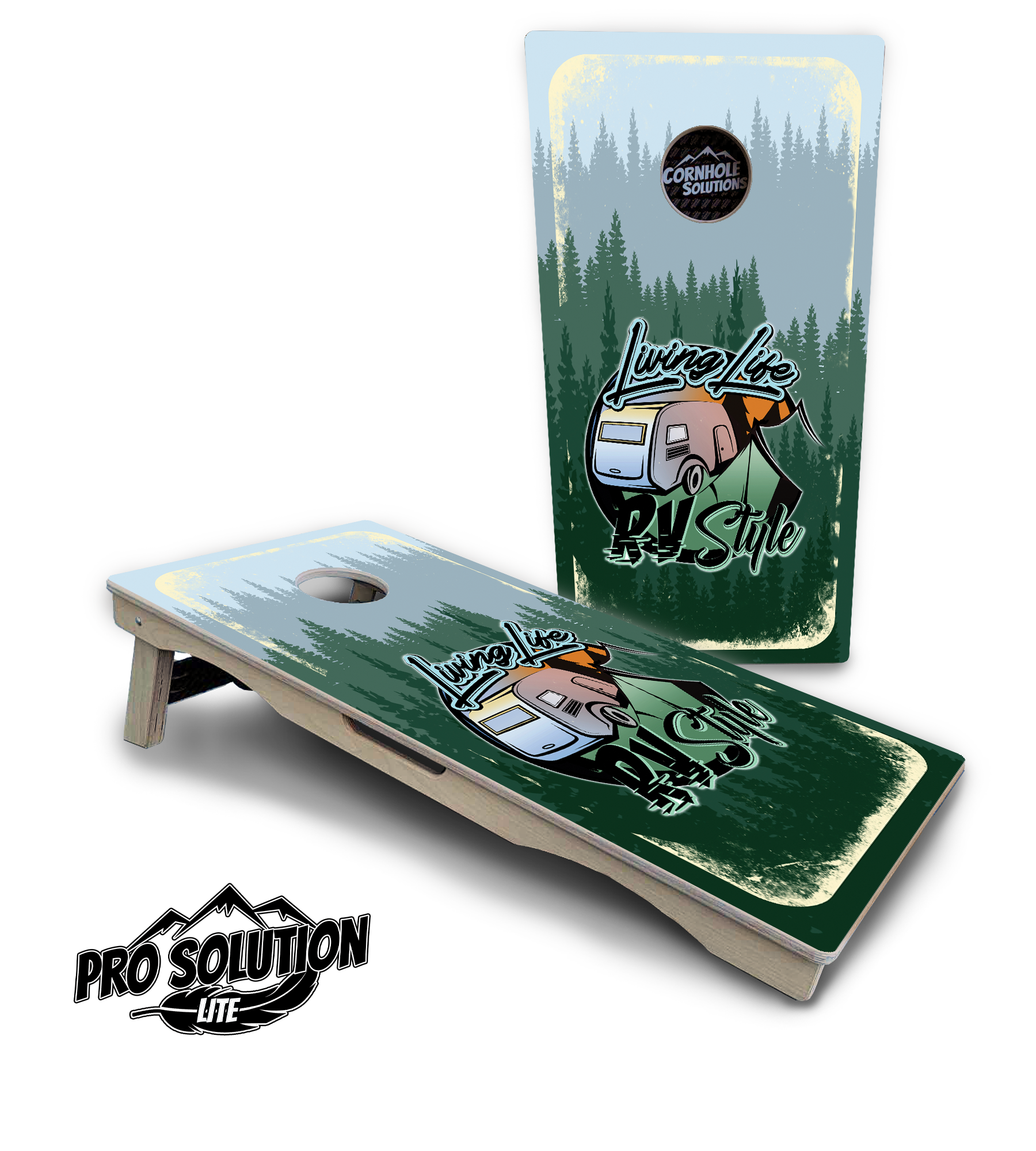 Living Life RV Style Cornhole Boards - Pro Solution Lite Series Cornhole Solutions