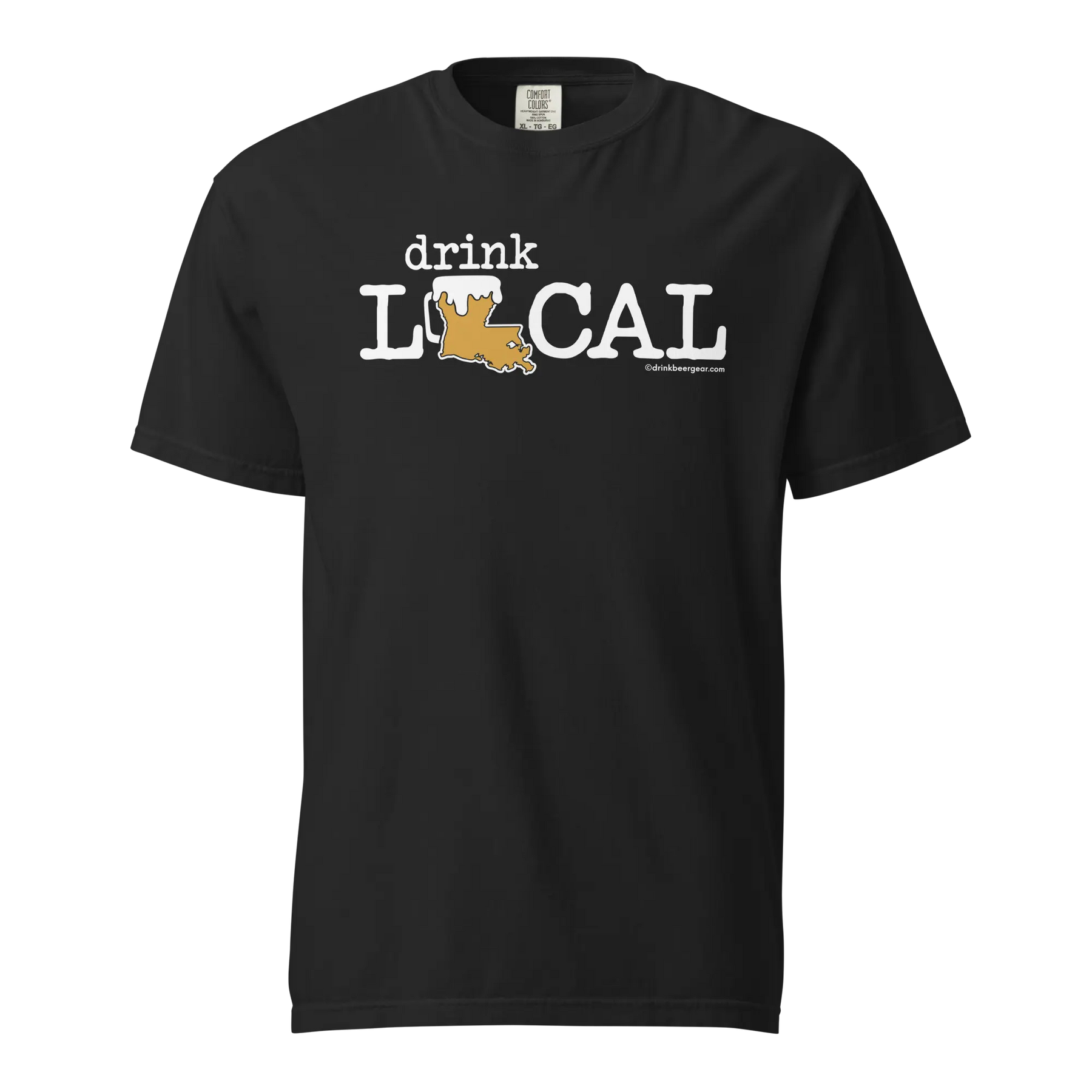 Louisiana Beer Mug Tee – Drink Local - COMFORT COLORS BRAND TEE Drink Beer Gear