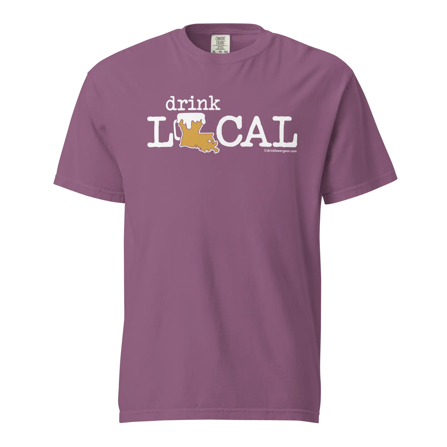 Louisiana Beer Mug Tee – Drink Local - COMFORT COLORS BRAND TEE Drink Beer Gear