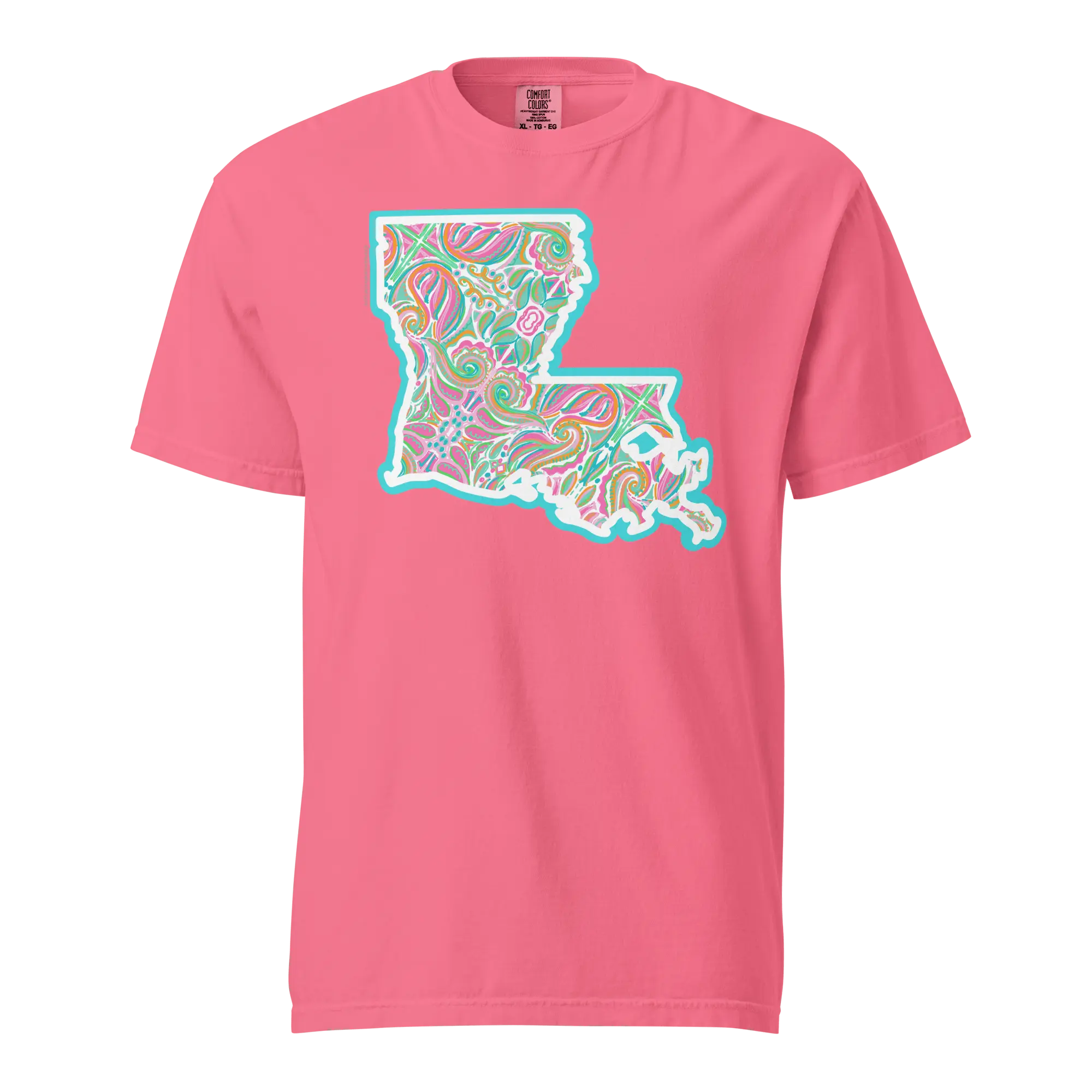 Louisiana Jubilee Abstract T-shirt by Southern Artist Leslie Gonce - Comfort Colors Tee
