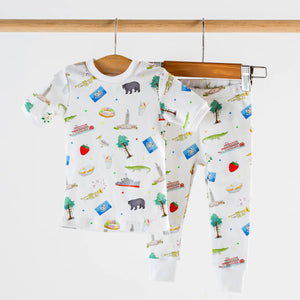 Louisiana Kids Organic Cotton Pajama Set Nola Tawk