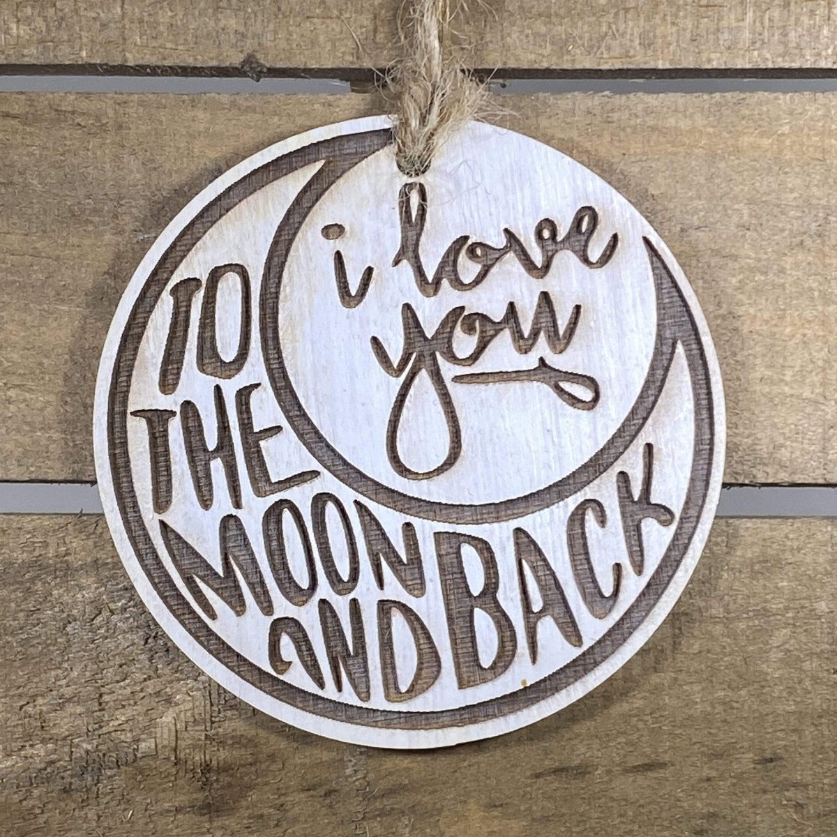 Love You to the Moon and back Ornament | Sentimental Holiday Decor