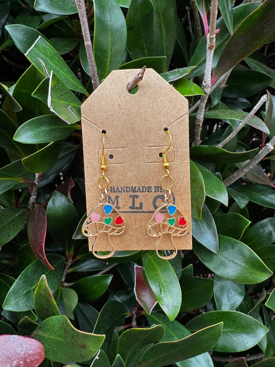 Lover Mushroom Earrings | Cottagecore Mushroom Jewelry Gift