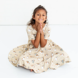 MVP: Louisiana Saints Organic Cotton Twirl Dress Nola Tawk