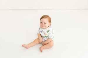 Mardi Gras-Saurus Organic Cotton Mardi Gras Onesie Nola Tawk