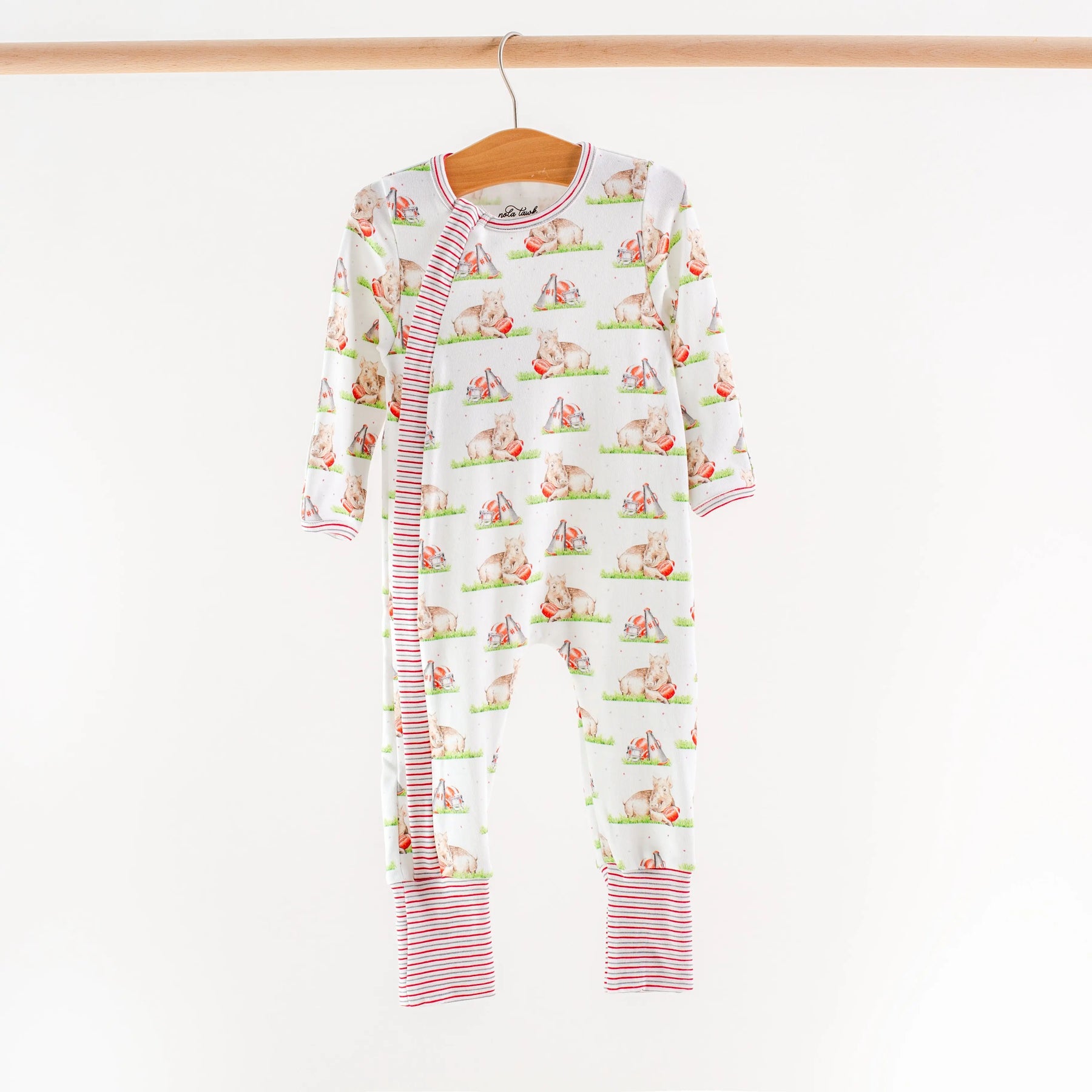 Mascot Mania in Arkansas Organic Cotton Kids Pajamas Nola Tawk