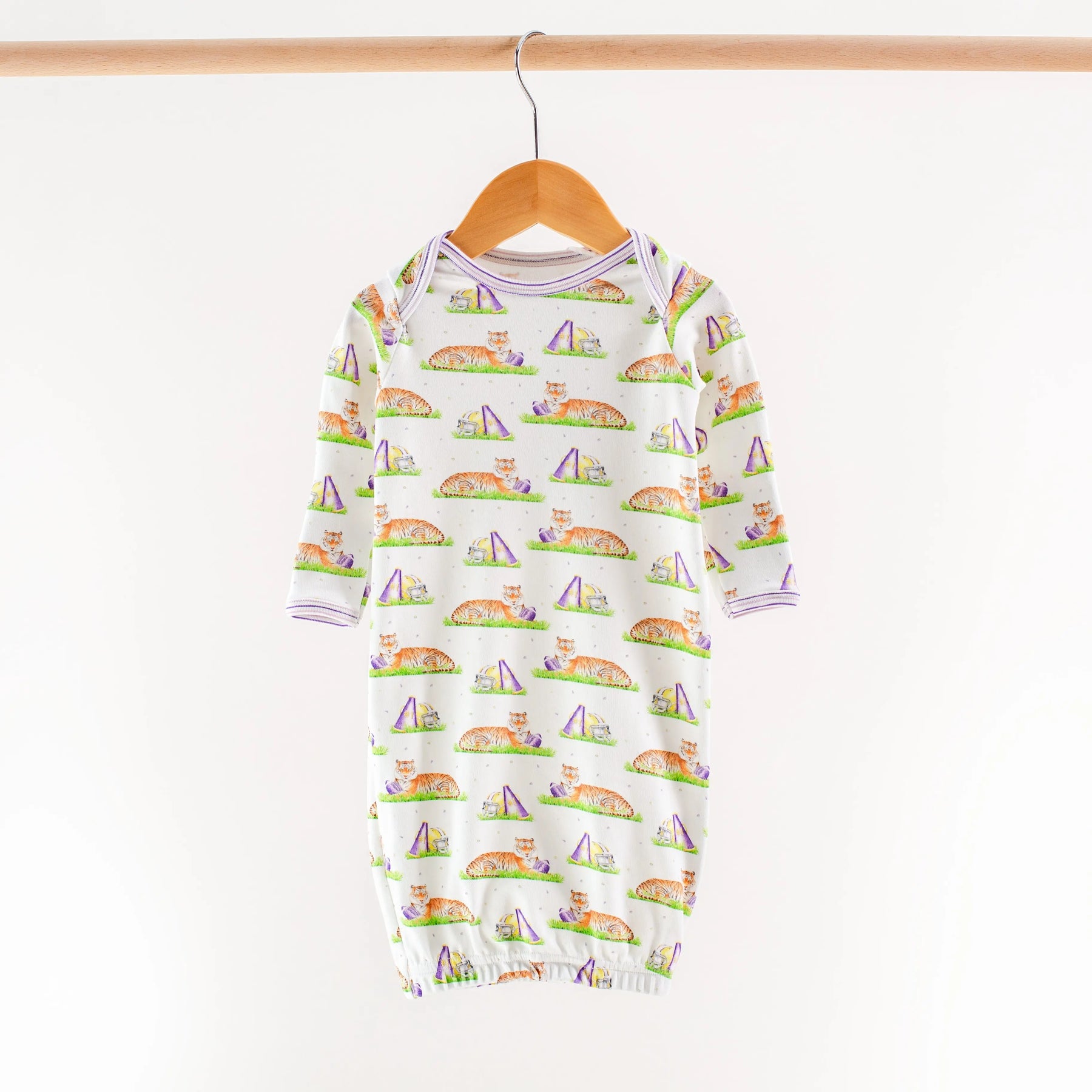 Mascot Mania in Louisiana Organic Cotton Kids Pajamas Nola Tawk