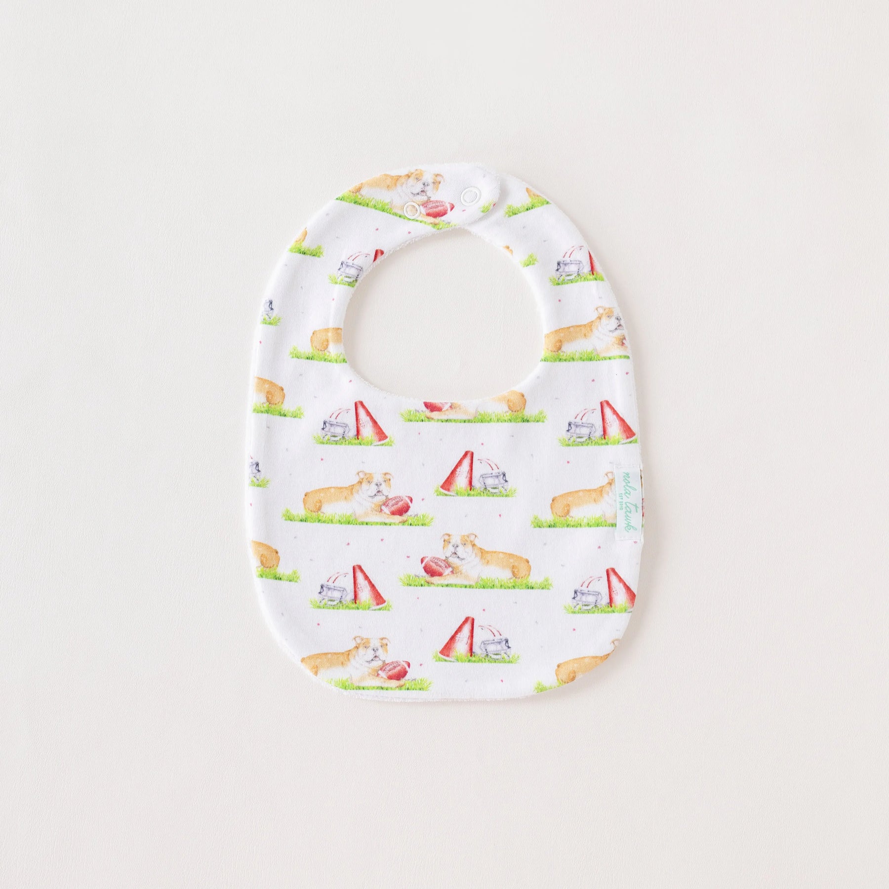 Mascot Mania in Mississippi Organic Cotton Baby Bib Nola Tawk