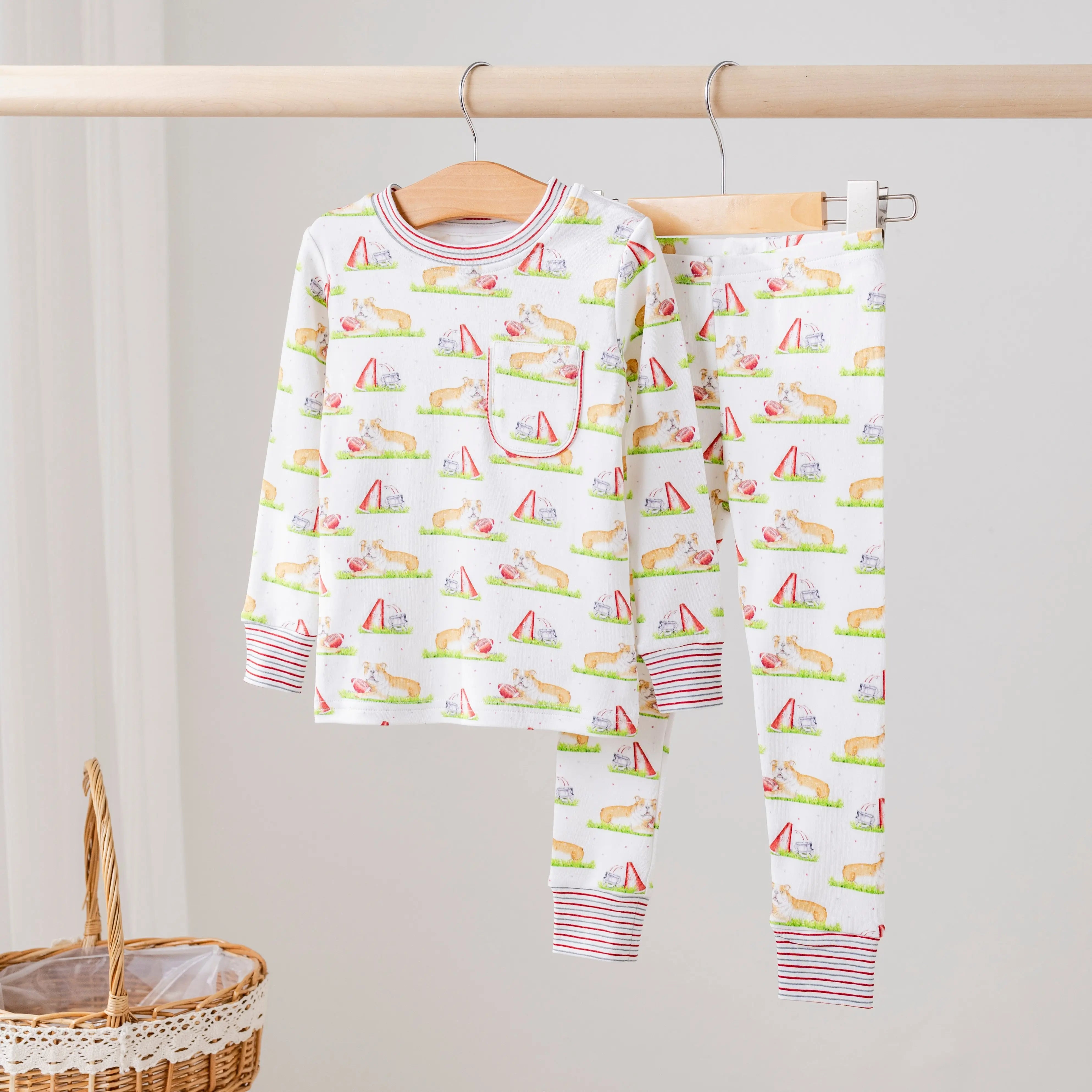 Mascot Mania in Mississippi Organic Cotton Kids Pajamas Nola Tawk