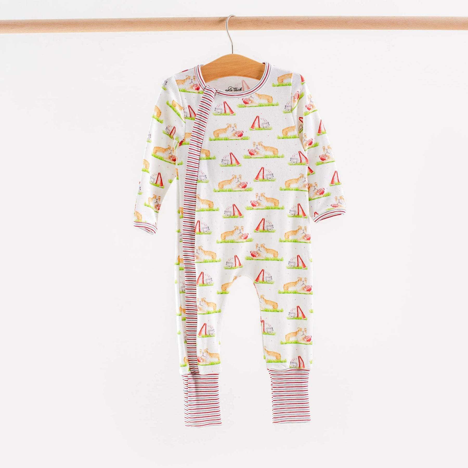 Mascot Mania in Mississippi Organic Cotton Kids Pajamas Nola Tawk