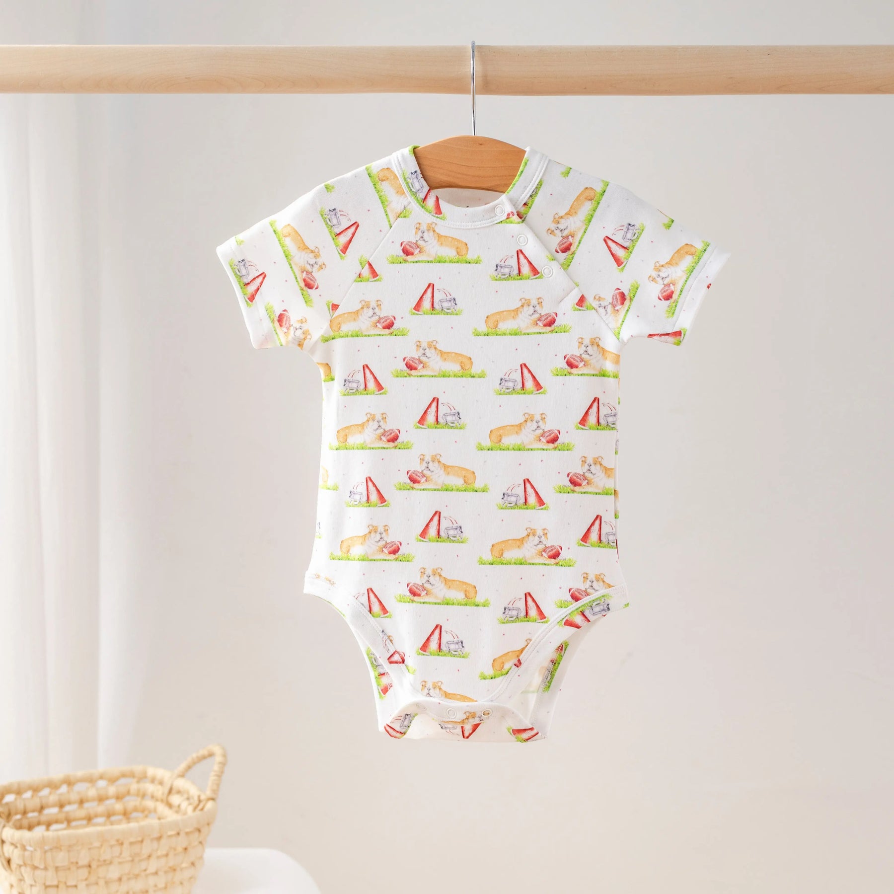Mascot Mania in Mississippi Organic Cotton Onesie Nola Tawk