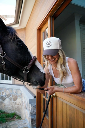 Meet me at the Rodeo - Brown Vintage Trucker Hat KenzKustomz