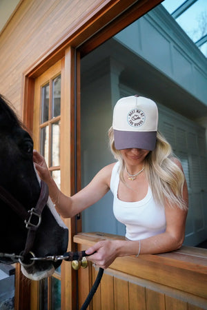 Meet me at the Rodeo - Brown Vintage Trucker Hat KenzKustomz