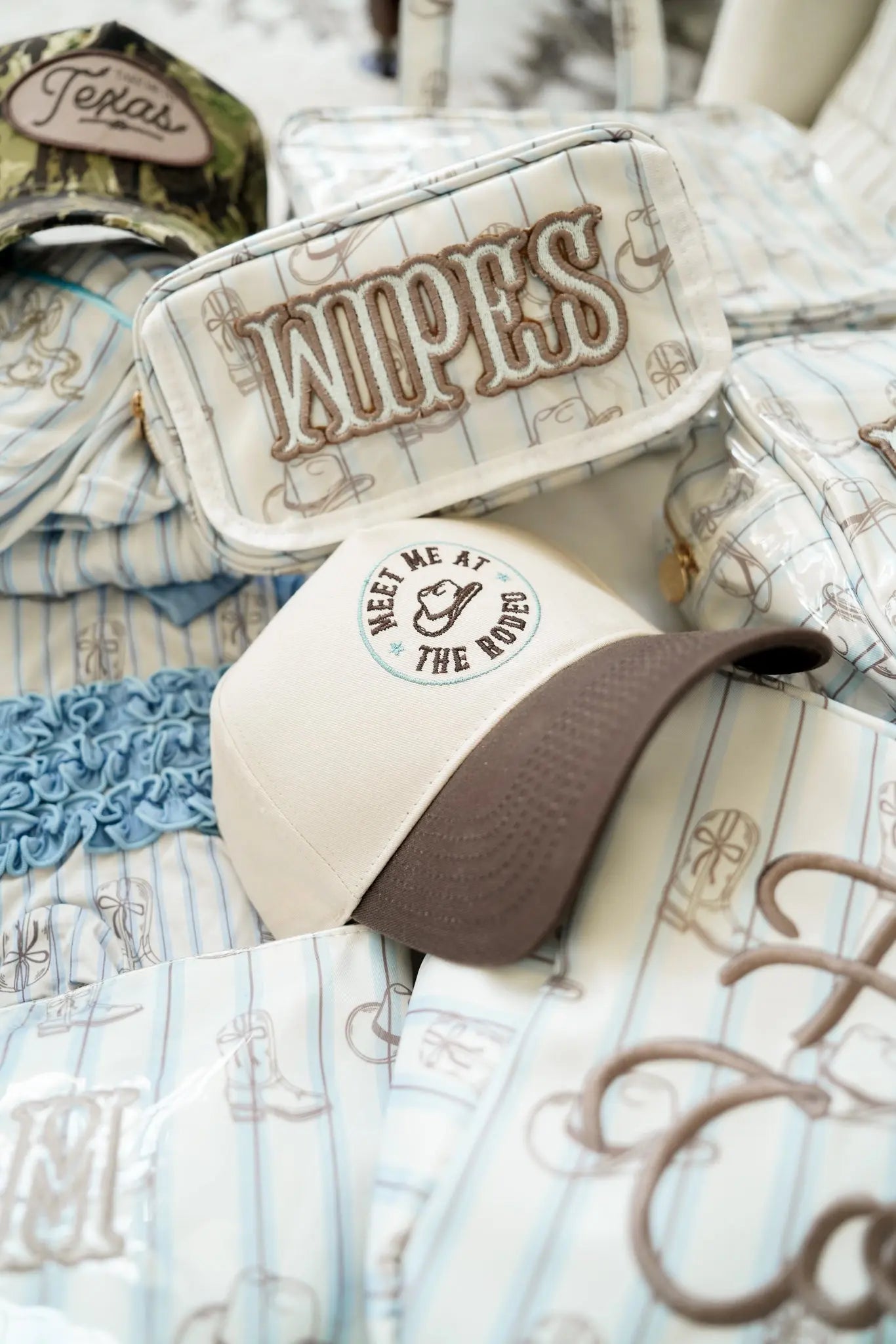 Meet me at the Rodeo - Brown Vintage Trucker Hat KenzKustomz