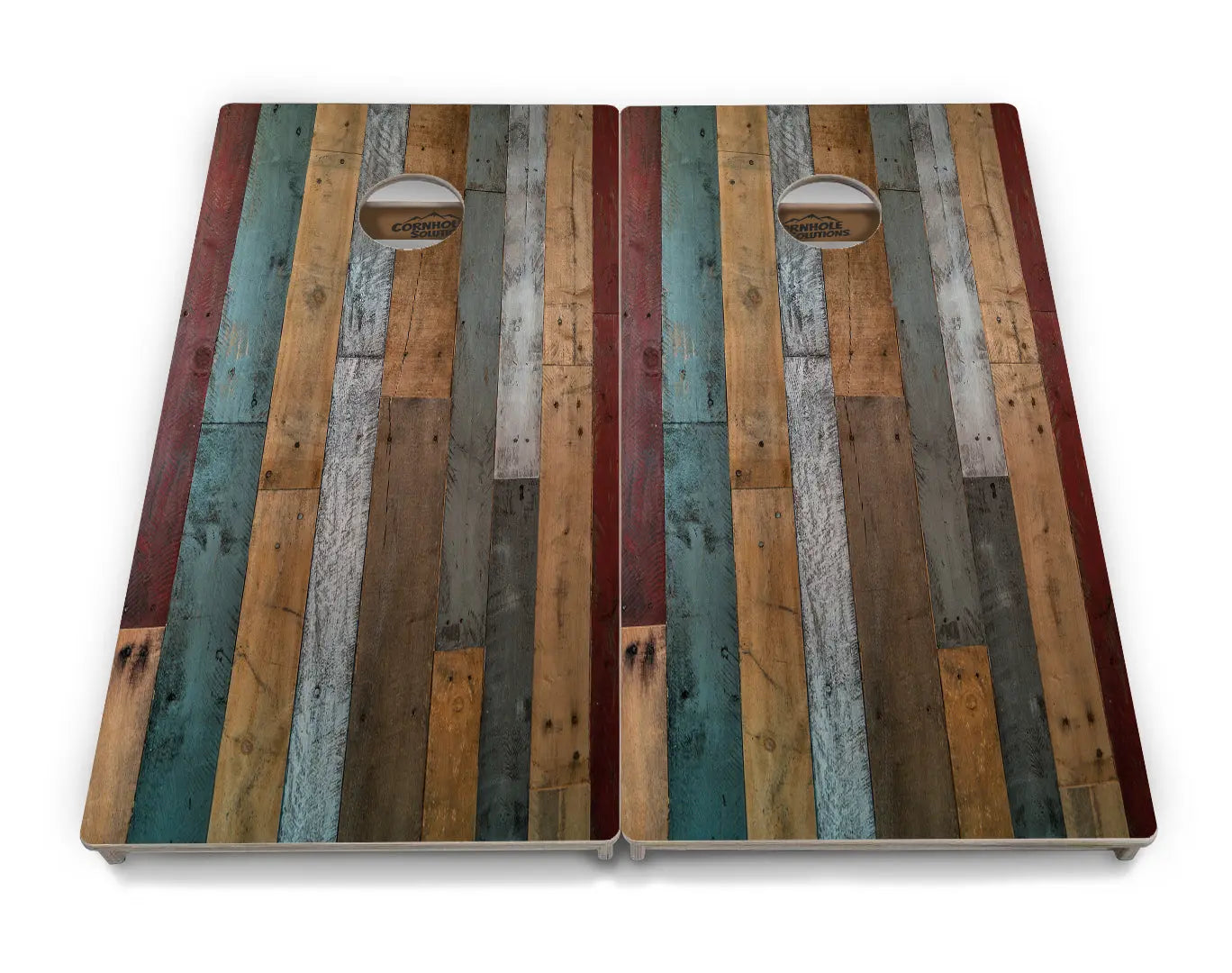 Metallic Wood Planks Cornhole Boards - Professional Tournament Series Cornhole Solutions
