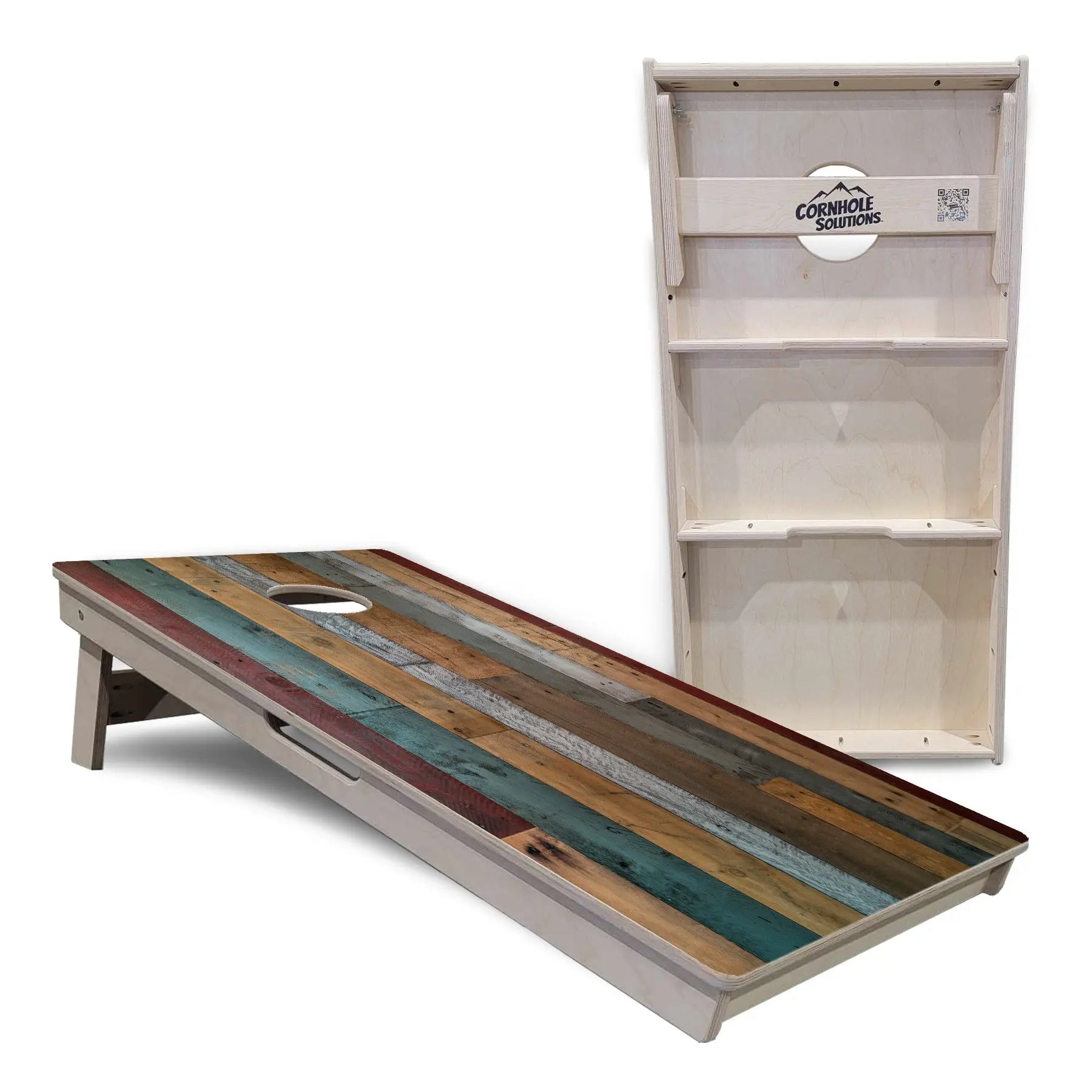 Metallic Wood Planks Cornhole Boards - Professional Tournament Series Cornhole Solutions