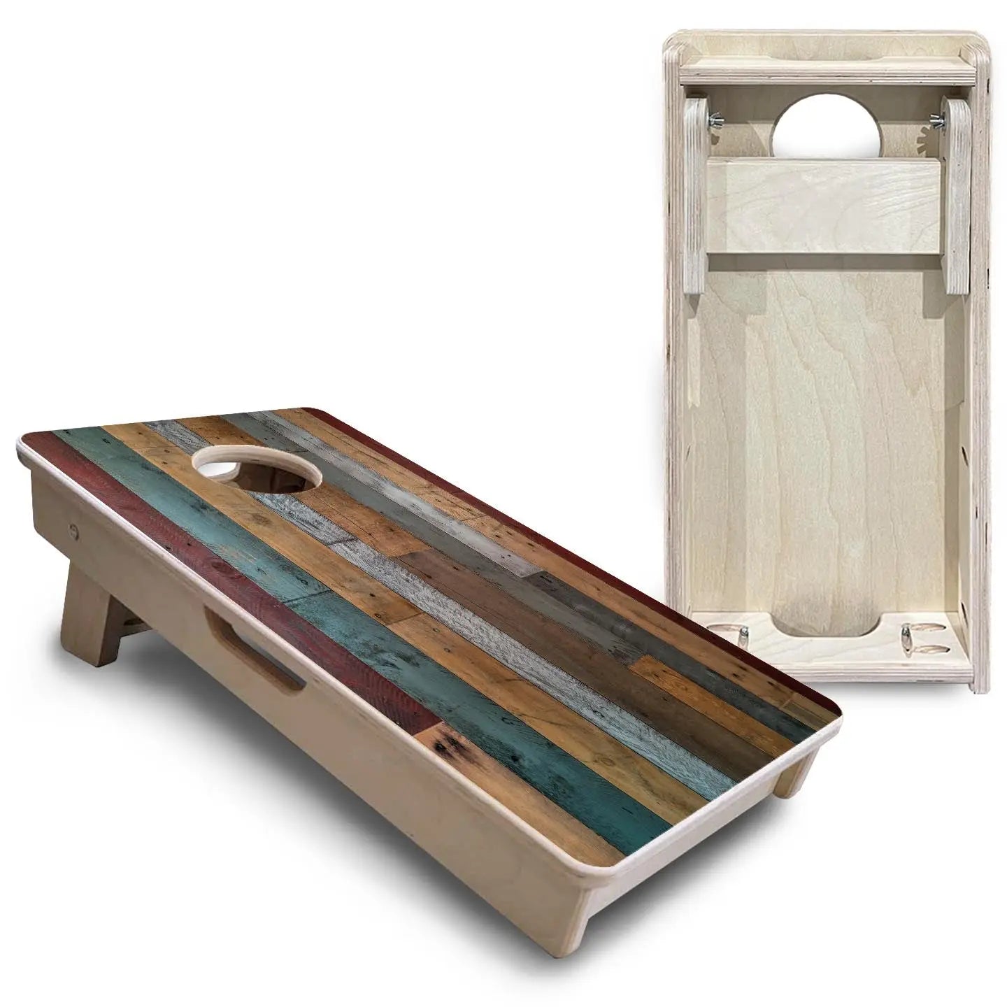Metallic Wood Planks - Mini or Vacation Size Cornhole Boards Cornhole Solutions