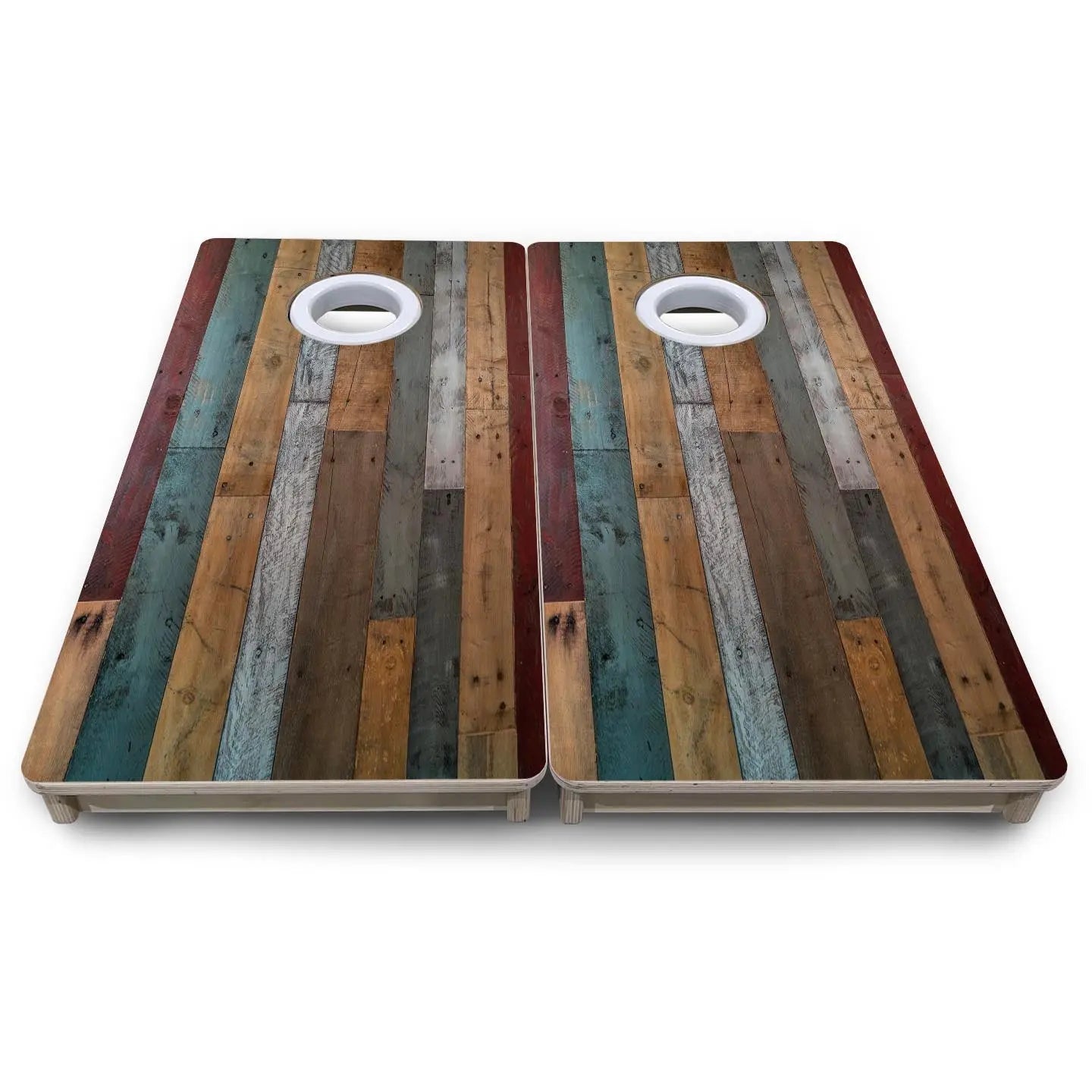 Metallic Wood Planks - Mini or Vacation Size Cornhole Boards Cornhole Solutions
