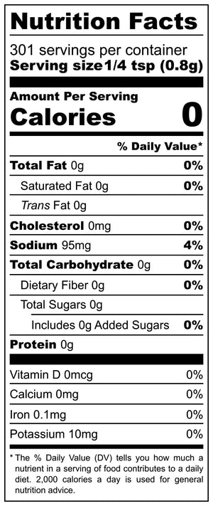 Nutrition Facts: Main Street Collective Mexican Adobo Spice Blend, Low Calorie, Zero Sugar