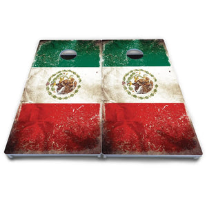 Mexico Flag Cornhole Boards - All Weather Series Cornhole Solutions