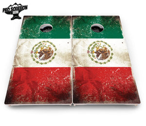 Mexico Flag Cornhole Boards - Pro Solution Elite Series Cornhole Solutions
