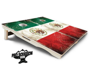 Mexico Flag Cornhole Boards - Pro Solution Elite Series Cornhole Solutions