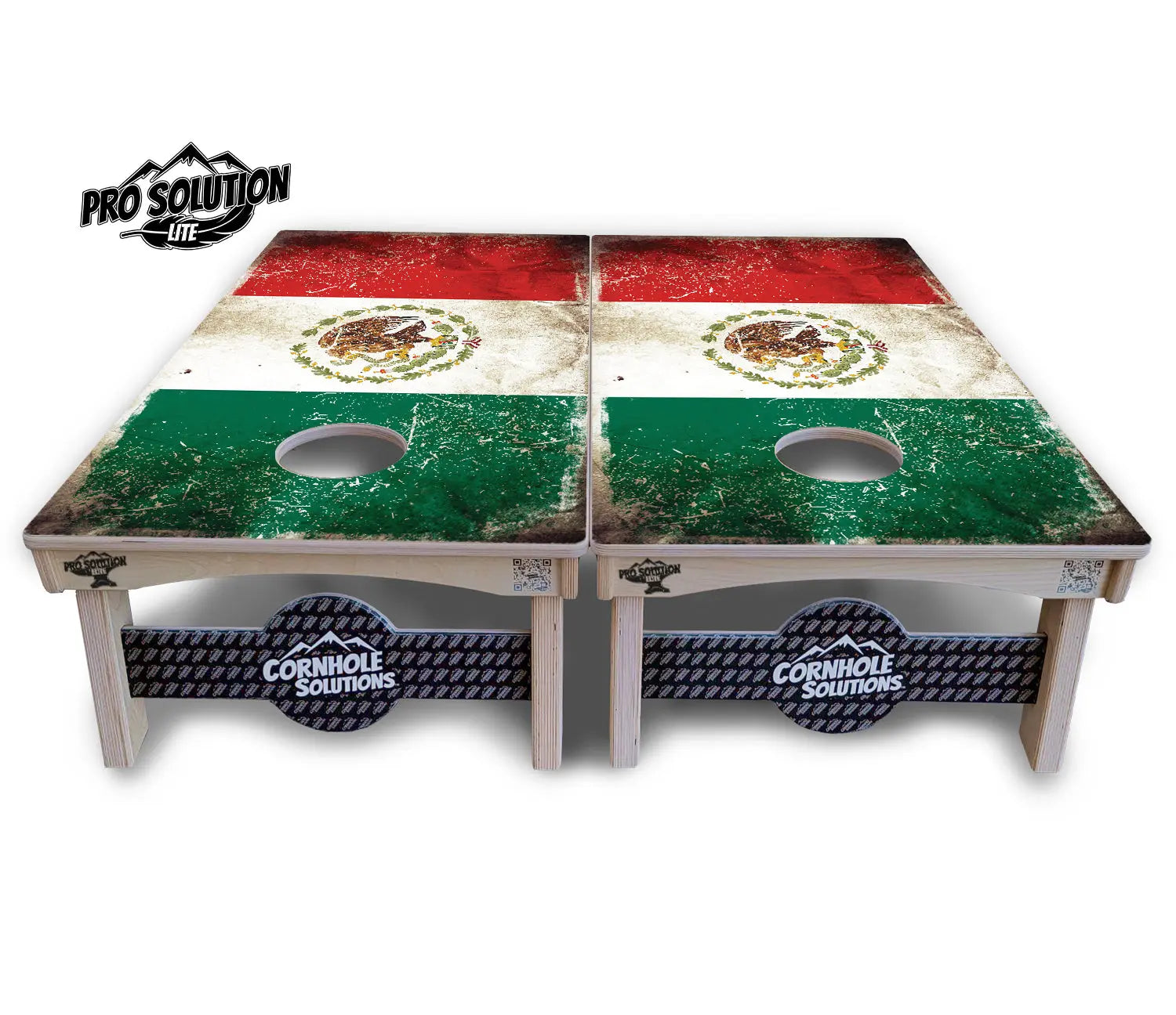 Mexico Flag Cornhole Boards - Pro Solution Lite Series Cornhole Solutions