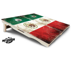 Mexico Flag Cornhole Boards - Pro Solution Lite Series Cornhole Solutions