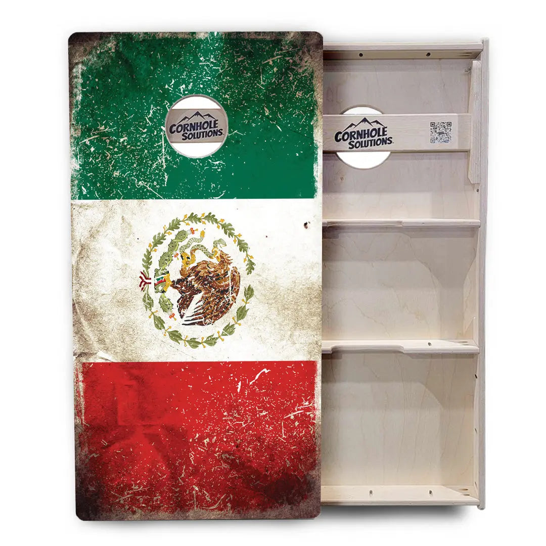 Mexico Flag Cornhole Boards - Professional Tournament Series Cornhole Solutions