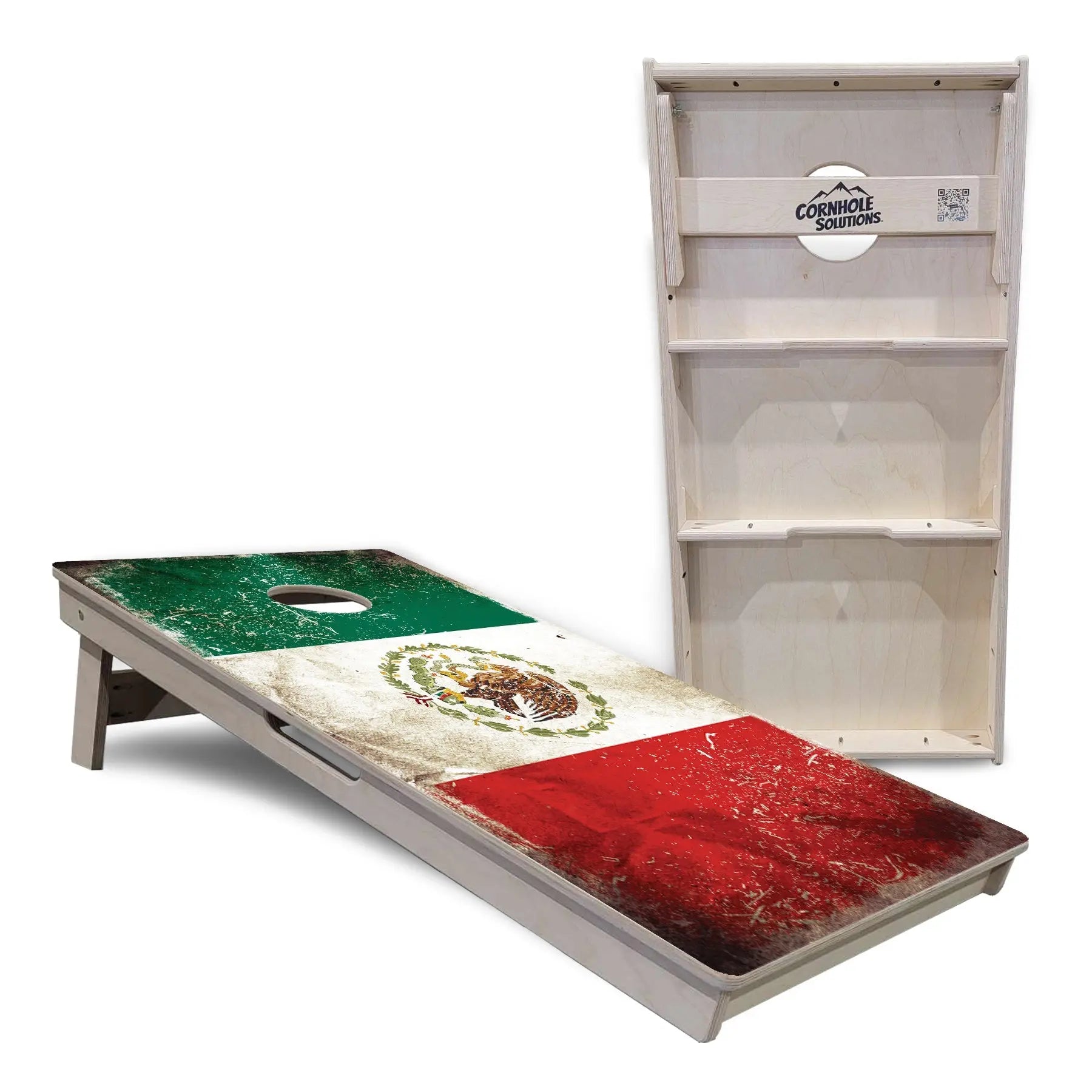Mexico Flag Cornhole Boards - Professional Tournament Series Cornhole Solutions