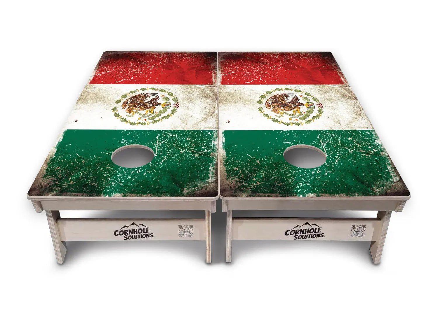 Mexico Flag Cornhole Boards - Professional Tournament Series Cornhole Solutions