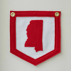 Mini State Pennant Crooked Letter