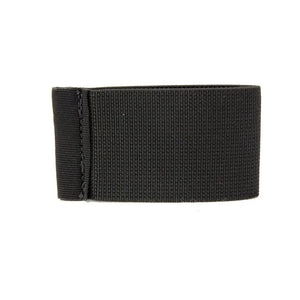 Black elastic band card holder wallet
