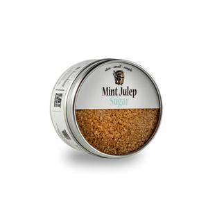 Mint Julep Sugar tin from Bourbon Barrel Foods for cocktails and desserts