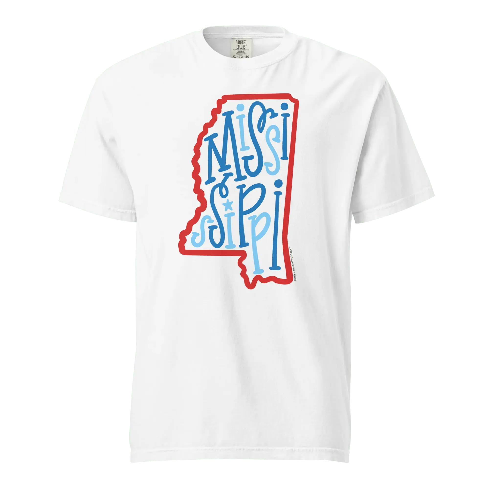 Mississippi T-Shirt - State Pride Comfort Colors Tee by Leslie Gonce - Main Street Collective