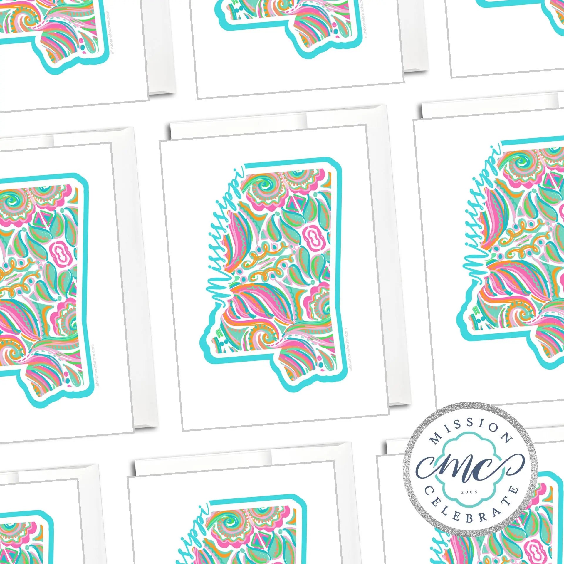 Mississippi Jubilee Greeting Card - Handlettered Art by Main Street Collective