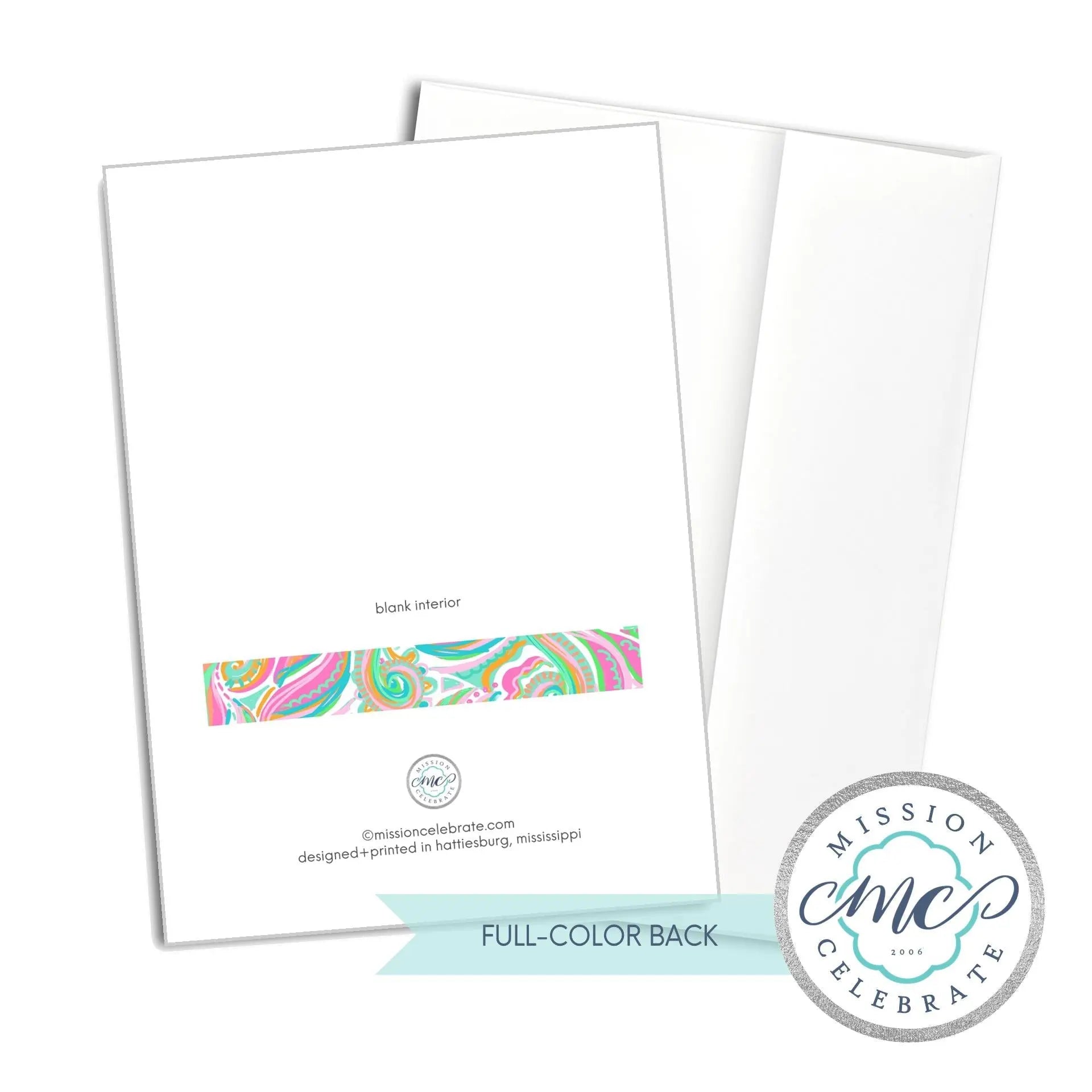 Mississippi Jubilee Handlettered Original Art SET OF 50 Greeting Cards (A1 Size 3"x5" folded note note card with envelope) Mission Celebrate