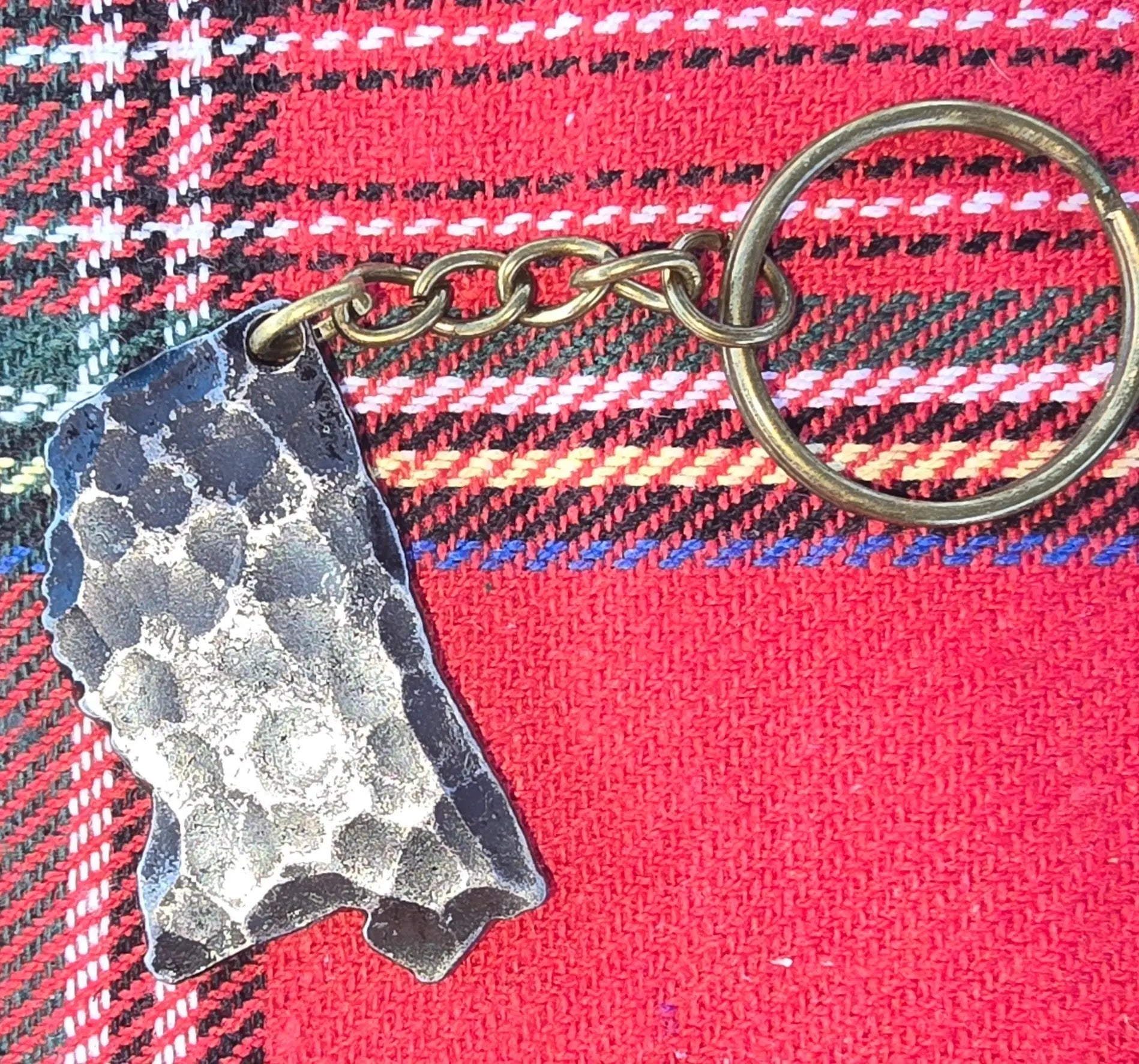 Handmade Mississippi Keychain: Forged Steel Souvenir from Main Street Collective