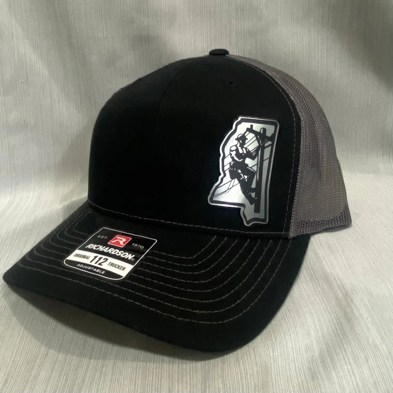 Mississippi Lineman Richardson 112 Trucker Hat - Metallic Patch - Shop Now!