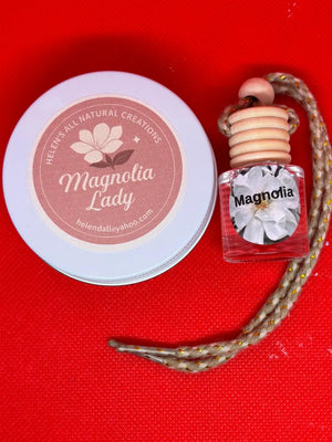 Magnolia Gift Set: Lotion Bar & Car Diffuser by Main Street Collective