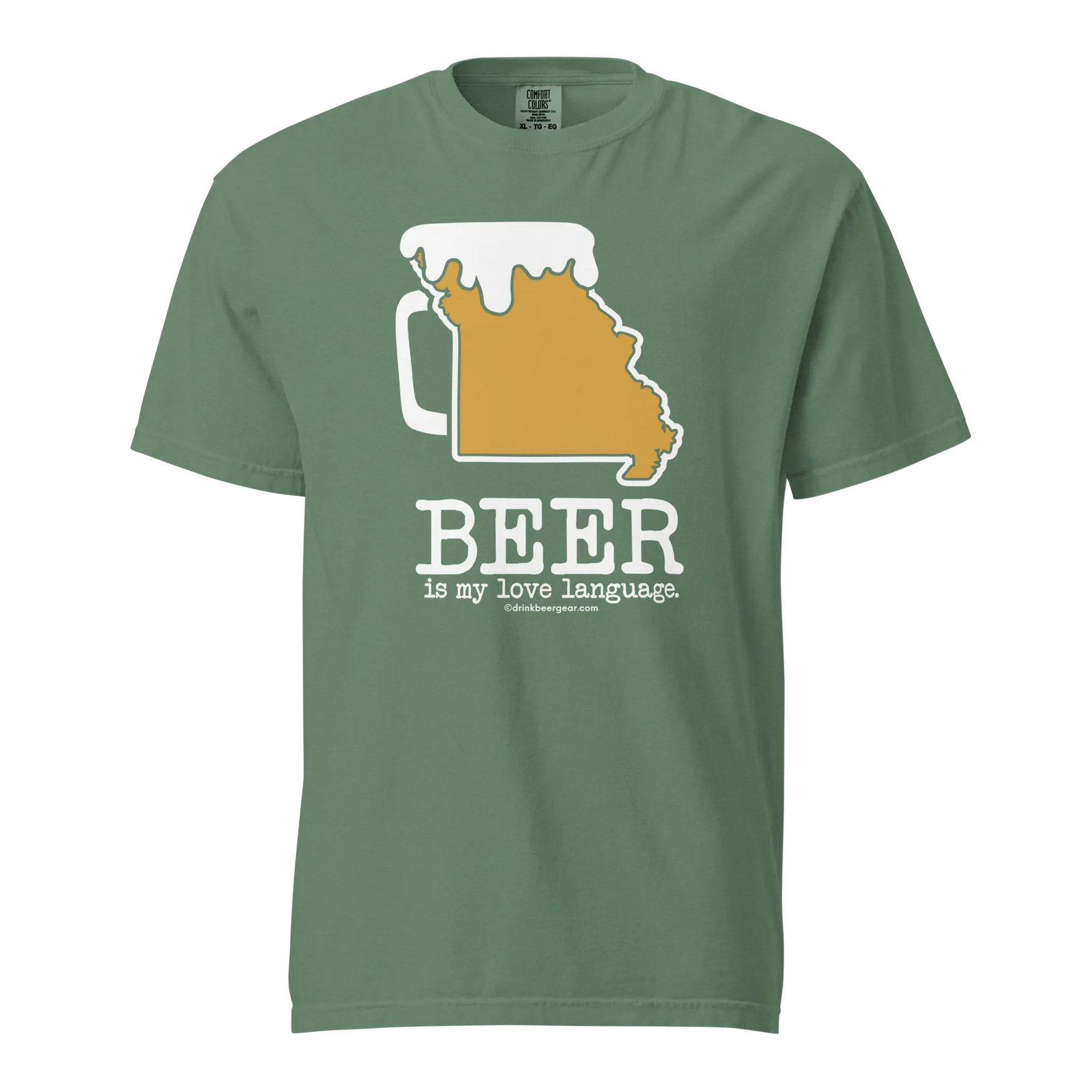 Missouri Beer Mug Tee – Beer Is My Love Language. - COMFORT COLORS BRAND TEE Drink Beer Gear