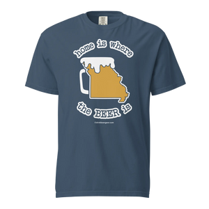 Missouri Beer Mug Tee – Home Is Where The Beer Is - COMFORT COLORS BRAND TEE Drink Beer Gear